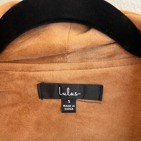 Lulu's Camel Suede Jacket for Women - Picture 2 of 3